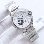 Cartier 8215 Movement 42MM 316L Steel Diamond Bezel Men Wrist Watch
